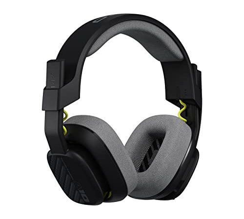 ASTRO A10 Auriculares Gaming Gen 2 con Cable, Auriculares Over-ear para gaming, Micrófono giratorio para silenciar, Transductores de 32 mm, Compatibles con PS5, PS4, Nintendo Switch, PC, Mac - Negro