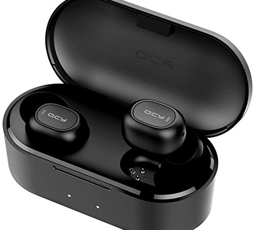 Auriculares Inalámbricos Bluetooth, HOMSCAM Auriculares Bluetooth con Micrófonos Impermeable True Wireless Earbuds Bluetooth 5.0 HiFi Mini Twins Estéreo In-Ear Bluetooth con Caja de Carga Portátil