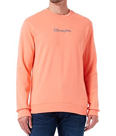 Champion Soft Fluo Crewneck, Sudadera, para Hombre, Salmón, L