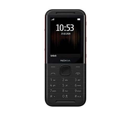 Nokia 5310 - Teléfono móvil de 2,4" (8 MB RAM, 16 MB ROM, Cámara VGA, Batería 1200mAh), Negro/Rojo [Versión ES/PT]