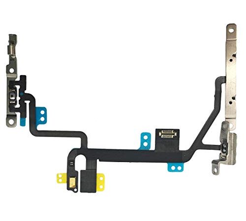 OnlyTech - Cable Flex Botones Power On Off, Volumen, Mute Vibrador, Flash y Micrófono Compatible con iPhone 8