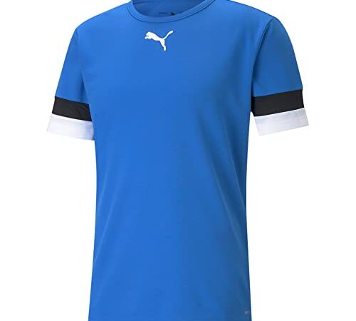 PUMA teamRISE Jersey, Electric Blue Lemonade-puma Black-puma White, M