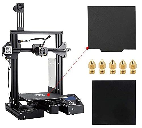 Creality Ender 3 Pro 3D Printer with Glass Plate Upgrade Cmagnet Build Surface Plate and UL Certified MeanWell Power Supply Build Volume 220x220x250mm