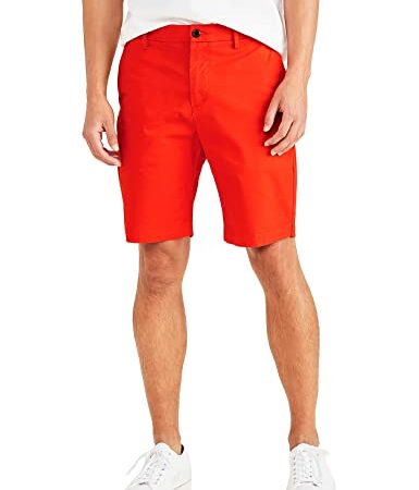 Dockers SMART SUPREME FLEX MODERN CHINO SHORT, Pantalones para Hombre, Rojo, 31