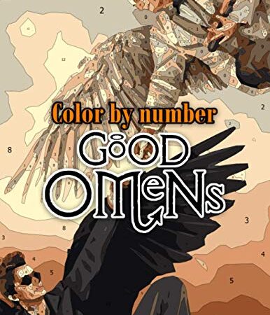 Good omens Color by Number: Good omens Coloring Book An Adult Coloring Book For Stress-Relief