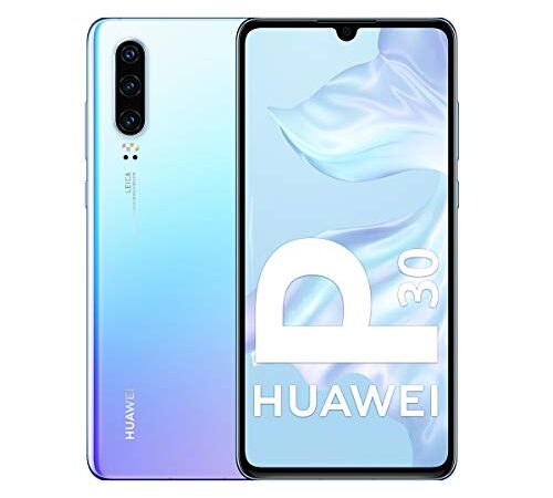 Huawei P30 - Smartphone de 6.1" (Kirin 980 Octa-Core de 2.6GHz, RAM de 6 GB, Memoria interna de 128 GB, cámara de 40 MP, Android) Color Nácar [Versión española]