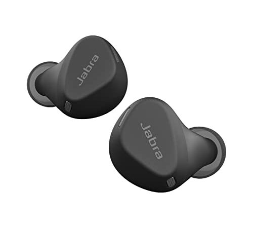 Jabra Elite 4 Active - Auriculares Verdaderamente Inalámbrico Bluetooth In-Ear con Ajuste Activo Seguro, 4 Micrófonos Integrados, Cancelación de Ruido Activa y Tecnología HearThrough Ajustable - Negro