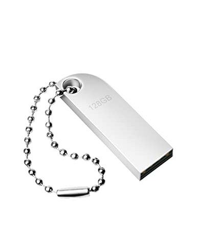 Probuk Memoria USB 128gb，Mini Impermeable y a Prueba de Polvo Metal Pen Drive 128 gigas，Portátil pendrive 128 GB，Adecuado para Computadoras, Televisión, Cuadernos, Auto