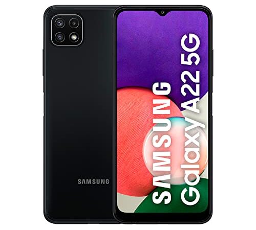 Samsung Galaxy A22 5G – Smartphone libre con 6.6 Pulgadas 128GB y Sistema Operativo Android Gris Versión ES