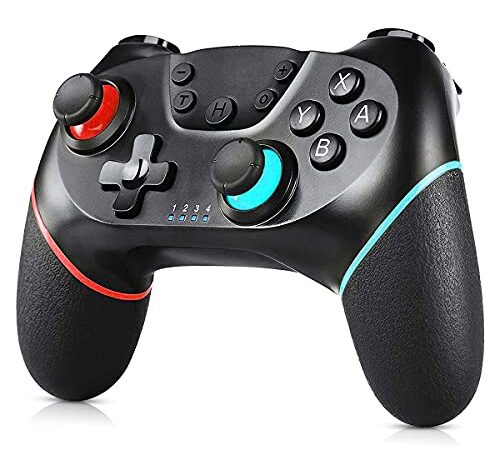 CHEREEKI Mando Compatible para Nintendo Switch,Wireless Bluetooth Pro Controller Controlador Inalámbrico con Dual Motor/Batería Recargable/Control de Movimiento