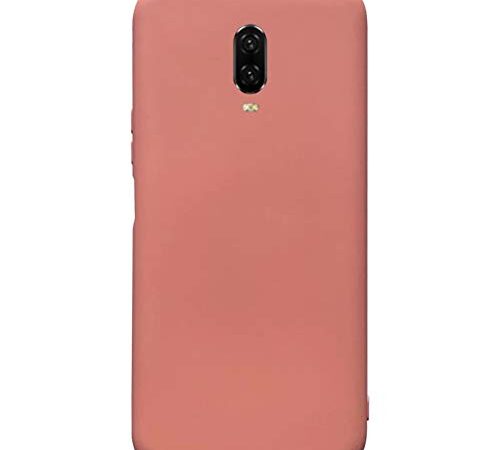 Compatible para One Plus 6T Funda(Oro Rosa) Suave TPU Silicona Carcasa+3D Vidrio Templado Protector de Pantalla/Case Ultra Fina Anti-Caída Protección Funda para One Plus 6T-2019