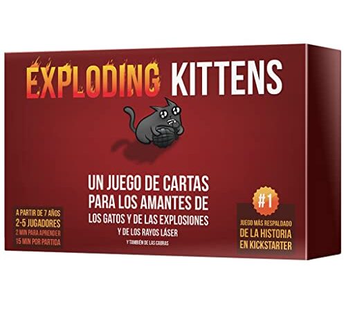 Exploding Kittens - Juego de Cartas en Español - EKIEK01ES