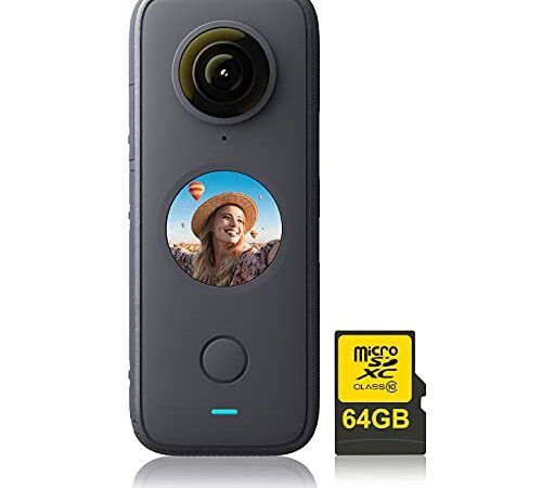 Insta360 One X2 Cámara de acción de 360 Grados con Tarjeta de Memoria de 64 GB