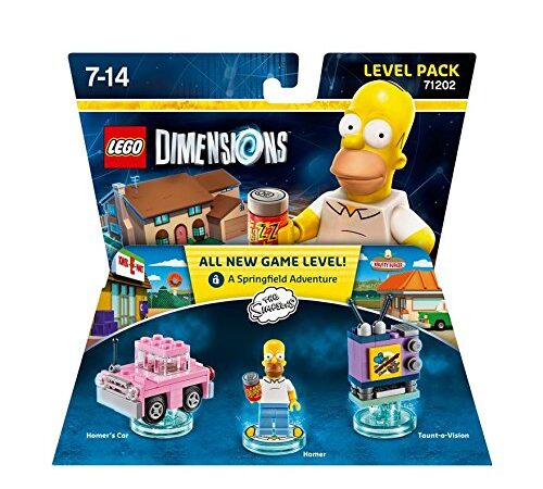 LEGO DIMENSIONS Level Pack Simpsons - juegos de construcción (Multicolor, 7 año(s), 98 pieza(s), Dibujos animados, 14 año(s), 3 cm)