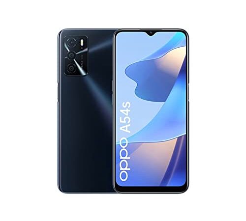 OPPO, A54s - Pantalla 6,52" (4GB 128GB, Mediatek Helio G35, Batería 5000 mAh, Triple cámara 50MP 2MP 2MP, Carga 10W) Crystal Black