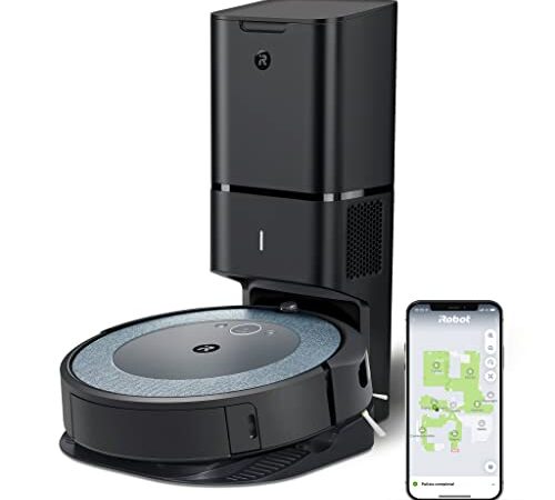 Robot Aspirador iRobot Roomba i3+ - Autovaciado de Suciedad - Ideal para Mascotas - Sugerencias Personalizadas - Compatible con tu Asistente de Voz - Color Gris Azulado