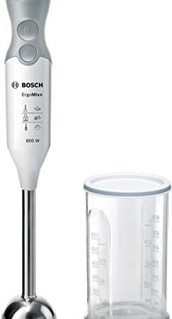 Bosch Hogar ErgoMixx Batidora De Mano Bosch MSM66110, 600 W, 0.38, Plástico/Metálico, Gris
