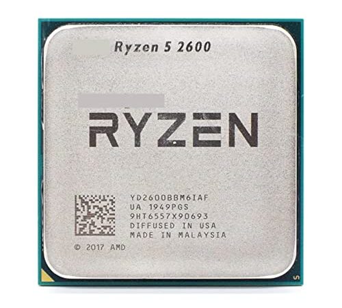 CPU AMD Ryzen 5 2600 R5 2600 3.4G Hz Seis núcleos Doce núcleo 6 CPU 5W Procesador Yd2600bbm6iaf Zócalo am4 Accesorios de computador
