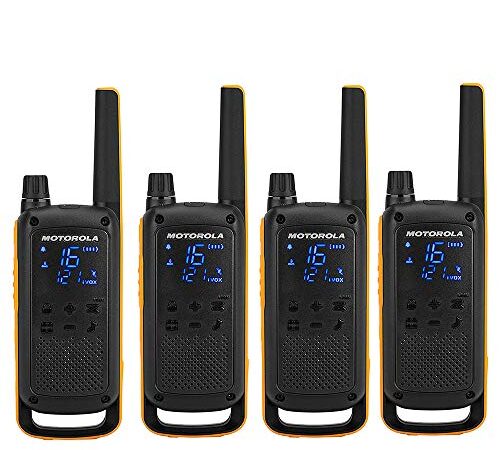 Radio portátil Motorola TALKABOUT T82 Extreme Quad Set con 4 pzas