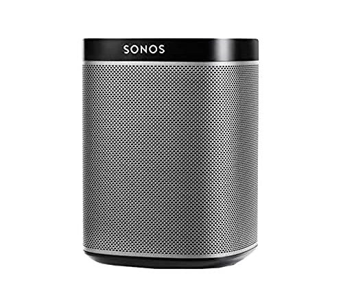 Sonos Play: 1 - Altavoz Inteligente Compatible con Dispositivos Amazon Echo, Cabe en Cualquier Sitio Debido a Su Tamaño y Es Resistente a La Humedad, Color Negro, 12 x 12 x 16,2 cm