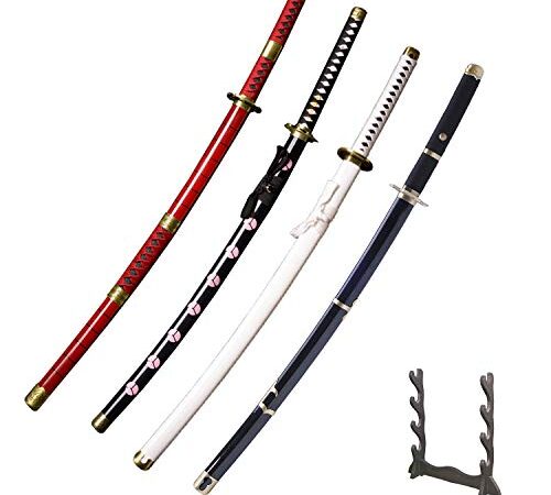 Sword Warrior Roronoa Zoro - Espada de madera - Longitud aprox. 100 cm - Katana de madera - Anime japonés - Cosplay Sword-Kitetsu / Shisui / Wado Ichimonji