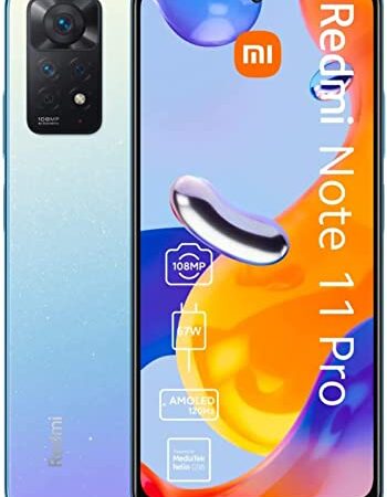 Xiaomi Redmi Note 11 Pro Smartphone 8GB/128GB 6,67" Display 5000mAh 33W Fast Charging (Star Blue)