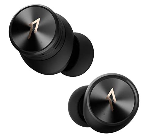 1MORE PistonBuds Pro Auriculares Inalámbricos con Cancelación Activa de Ruido Híbrida, Auriculares Bluetooth 5.2, 12 EQ de Estudio, AAC, 30h de Reproducción, 4 Micrófonos con DNN, Modo de Juego, Negro