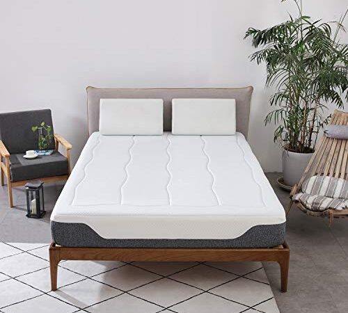 Colchón de muelles ensacados AmazonBasics con espuma viscoelástica de gel - 160 x 200 x 25 cm