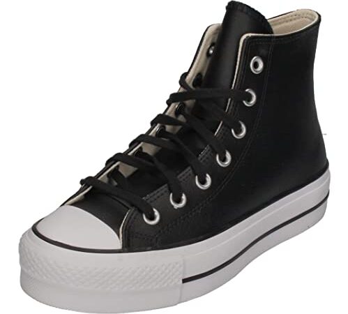 CONVERSE - CTAS Lift Clean HI 561675C Black White, Tamaño:38 EU