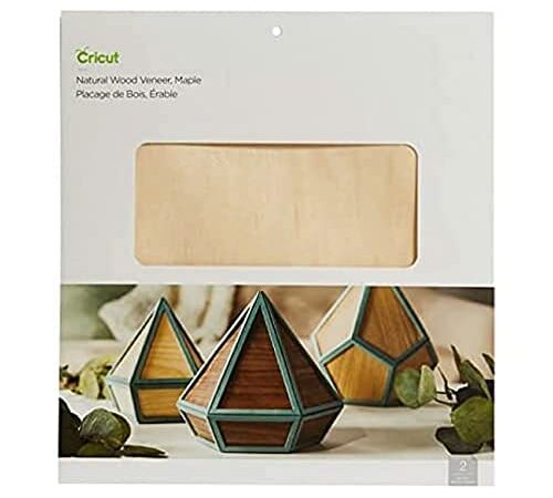 Cricut Chapa de Madera Natural | Arce x 30,5 cm | Paquete de 2 | para máquinas Explore and Maker. Requiere Hoja de Punta Profunda, Beige, 30.5cm x 30.5cm (12" x 12"), 2