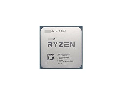 Equipos informáticos Box Ryzen 5 3600 R5 3600 3,6 GHz Procesador de CPU de 6 núcleos y 12 Hilos 7NM 65W L3 = 32M 100-000000031 Socket AM4 con Ventilador Enfriador
