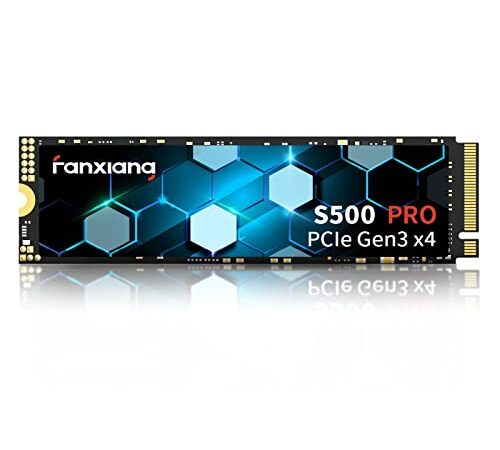 Fanxiang S500 Pro 1TB NVMe SSD M.2 2280 PCIe Gen3x4 3500MB/s TLC 3D NAND 640TBW Unidad Hrad de estado sólido interna