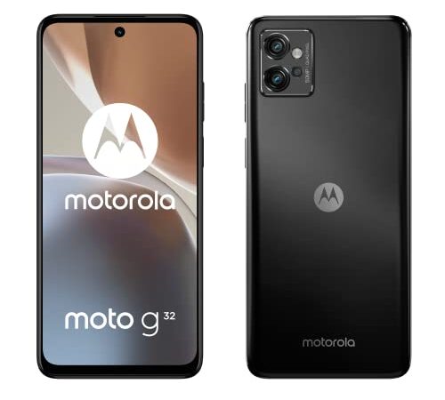 Motorola g32, 6/128 GB, Qualcomm Snapdragon ® 680, cámara de 50 MP, Android 12. Pantalla FHD+ de 6,5", frecuencia de actualización de 90 Hz, batería de 5000 mAh, Dual SIM, Gris (Versión ES/PT)