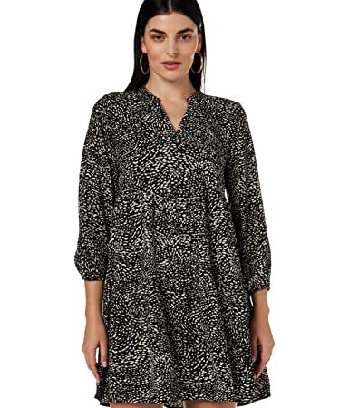 Only Onlfavorite Thea 7/8 Dress Noos Ptm Vestido, Black 3, XS para Mujer