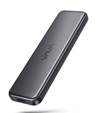 RAVPower Portable External SSD Pro, 512GB Hard Drive with 540MB/S Data Transfer, NAND Flash, USB 3.1 Gen 2 Interface, ATA Lock, Mini USB C Solid State Drive