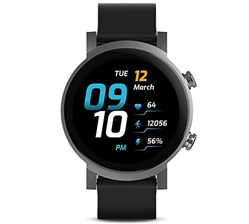 Ticwatch E3 Smartwatch para Hombres Wear OS con Qualcomm Snapdragon Wear 4100 Plataforma de Sistema Dual Google Pay GPS Integrado Monitoreo de frecuencia cardíaca Seguimiento del sueño iOS y Android