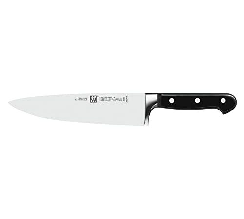 ZWILLING Cuchillo de cocina , Longitud de la hoja: 20 cm, Hoja ancha, Mango especial de acero inoxidable/plástico, Profesional S