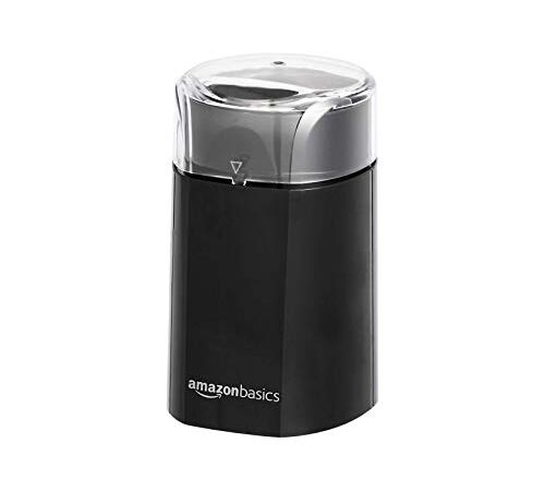 Amazon Basics - Molino de café eléctrico, negro