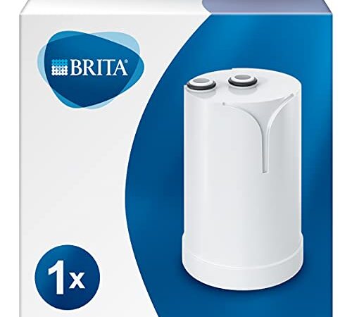 BRITA On Tap HF, 1 Cartucho filtrante de agua, Recambio de filtro de agua compatible con BRITA On Tap, Reduce microplásticos, cloro y metales pesados,Agua filtrada de calidad, Solución más sostenible