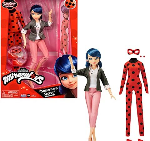 Ladybug: Fashion Doll Muñeca articulada Miraculous Superheroína Sorpresa - (Bandai P50355)