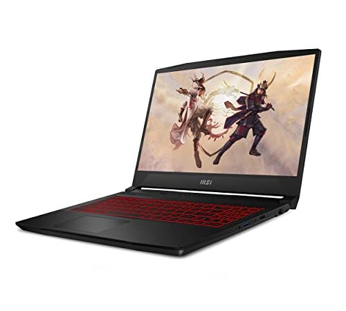 MSI Katana GF66 12UC-456XES - Ordenador portátil Gaming de 15.6" FHD 144Hz (Intel Core i5-12500H, 16GB (8GB*2) RAM, 512 GB SSD, RTX3050, Sin sistema operativo) Negro - Teclado QWERTY Español