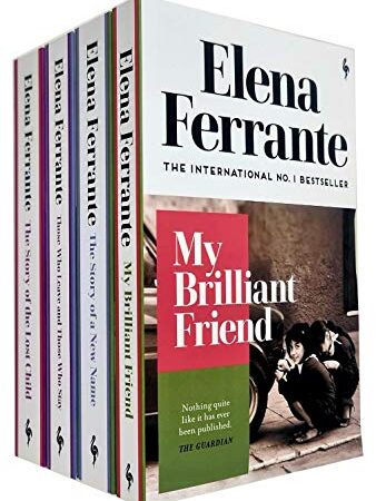 Neapolitan Quartet Elena Ferrante Collection 4 Books Set (My Brilliant Friend, Those Who Leave and Those Who Stay, The Story of the Lost Child, The Story of a New Name)