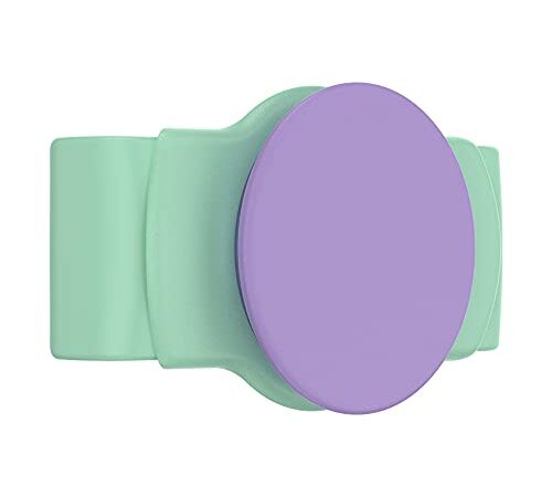 PopSockets: PopGrip Slide Stretch - Un Soporte y Agarre Sin Adhesivo para tu Teléfono Móvil. El PopGrip es Intercambiable y Funciona Solamente con Carcasas/Fundas Redondas - Iris Mint