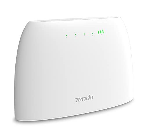 Tenda Router WiFi 4G03 4G LTE 300 Mbps, banda inalámbrica de 2.4 GHz, control parental, monitoreo del tráfico de datos, puerto LAN/WAN, con ranura para tarjeta SIM