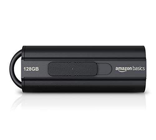 Amazon Basics - Memoria Flash USB 3.1 de 128 GB, velocidad de lectura de hasta 130 MB/s