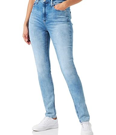 Calvin Klein Jeans High Rise Skinny Jeans, Denim Light, 29W / 32L para Mujer