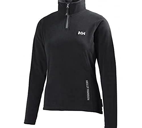 Helly Hansen Daybreaker 1/2 Zip Fleece, Mujer, Negro, M