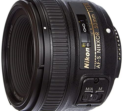 Nikon Nikkor - Objetivo para cámara AF-S 50mm f/1.8G (SLR, 7/6, estándar), Color Negro