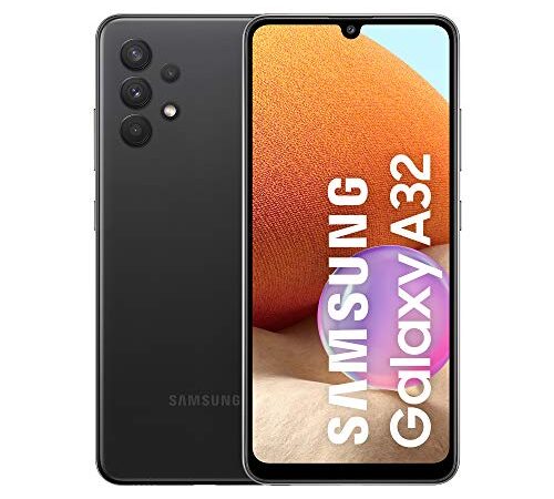 Samsung Galaxy A32 (128 GB) Negro - Smartphone Android de 4GB RAM, Teléfono Móvil Libre con Carga rápida, Batería de 5000 mAh y pantalla de 6,4'' [Versión ES]