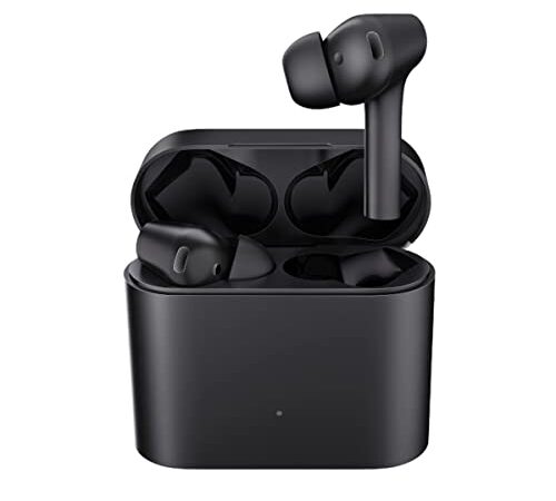 Xiaomi Mi True Wireless Earphones 2 Pro – Auriculares inalámbricos con cancelación de ruido activa de amplio rango de frecuencias, llamadas nítidas, carga inalámbrica, batería de hasta 30 horas, Negro